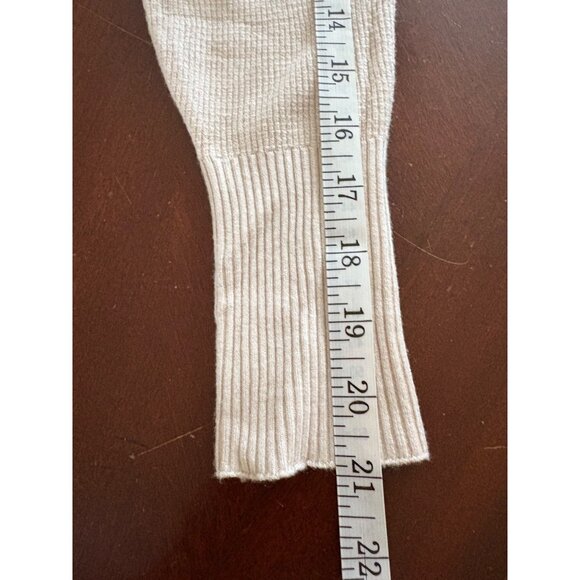 Tahari Batwing Sleeve Waffle Knit Lightweight Cozy Sweater in Beige Small - Picture 12 of 12